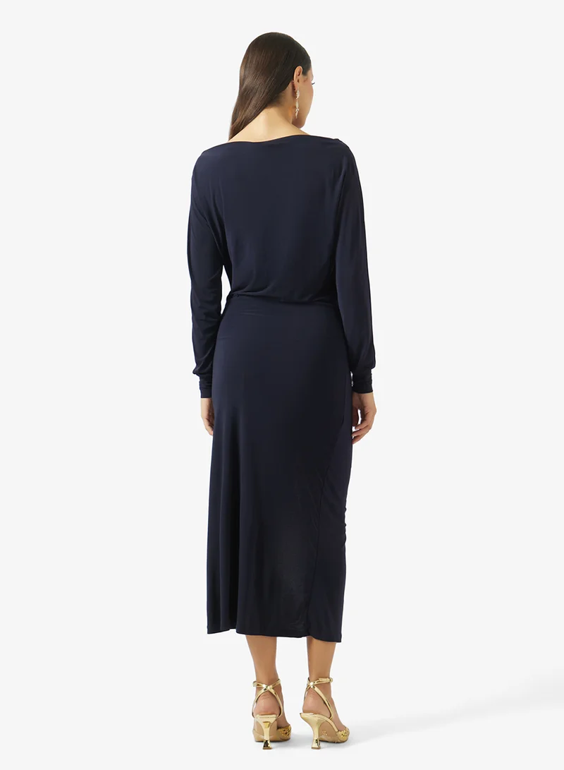 ELLA Draped Workwear Dress