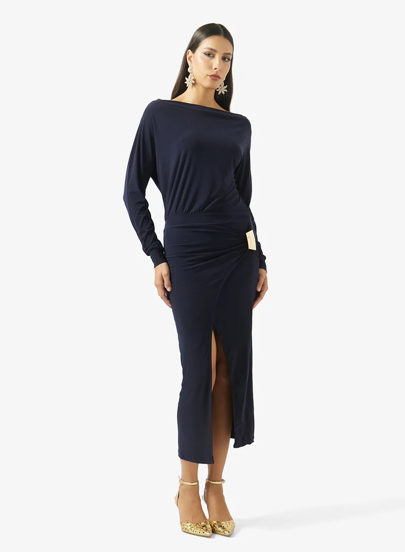 ELLA Draped Workwear Dress