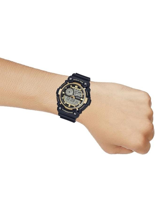 Casio Casual Watch For Men Analog-Digital Resin - AEQ-200W-9A