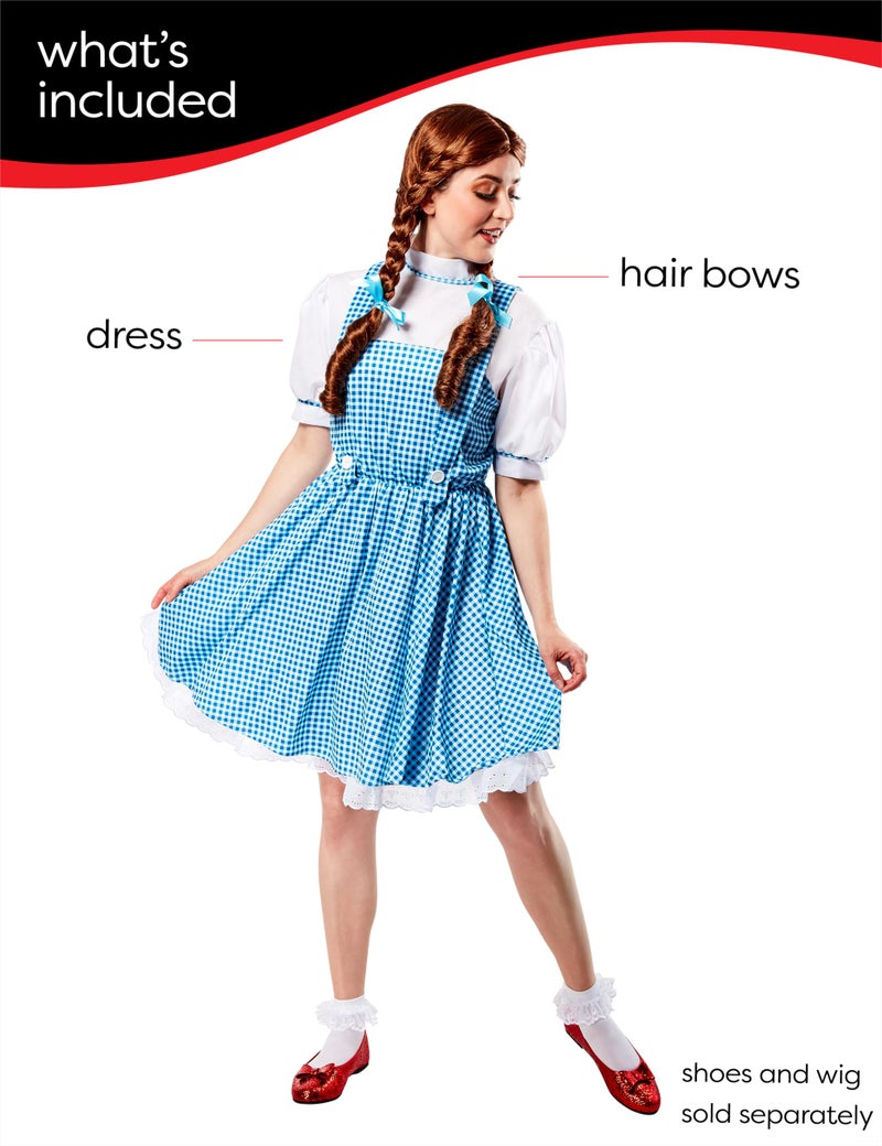 Rubies at Party City The Wizard of Oz: Dorothy Costume for Adults, Women's Standard - Image 3