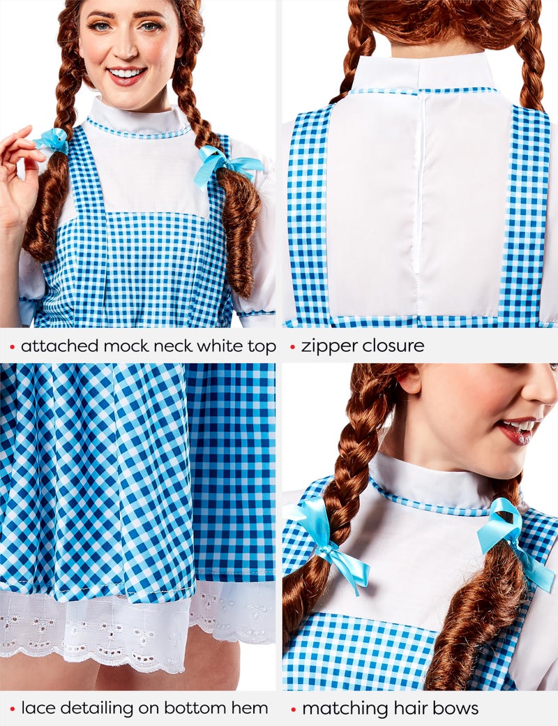 Rubies at Party City The Wizard of Oz: Dorothy Costume for Adults, Women's Standard - Image 5