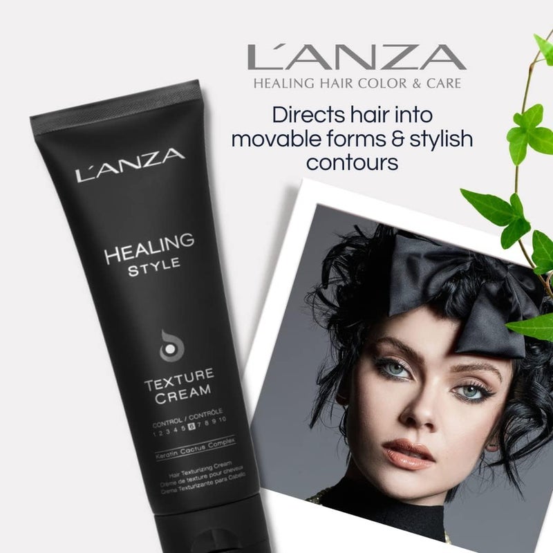L'ANZA Healing Style Texture Cream - 125g Hair Texturizing Cream with Keratin Cactus Complex - Image 4