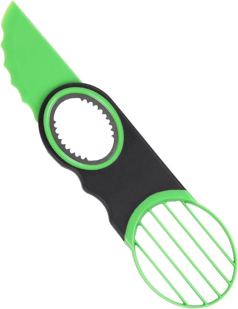 Ebecuoa Egg Slicers Avocado 3-in-1 Avocado Slicer Tool - Stainless Steel Peeler, avocados Pit Remover & Fruit Scooper - Safe Ergonomic Avocado Saver with Non-Slip Grip - Image 1