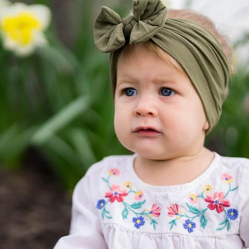 ALinmo 25PCS Baby Nylon Headbands Soft Hairbands Hair Bow Elastics for Baby Girls Newborn Infant Toddlers Kids - Image 5