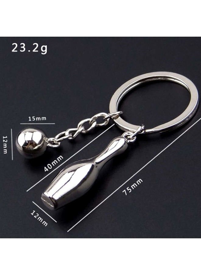 COSTOYFUN Mini Cute Soccer/Bowling/Tennis/Baseball Keychain for Men Women Boys Girls Gift, Bowling, One size - Image 5