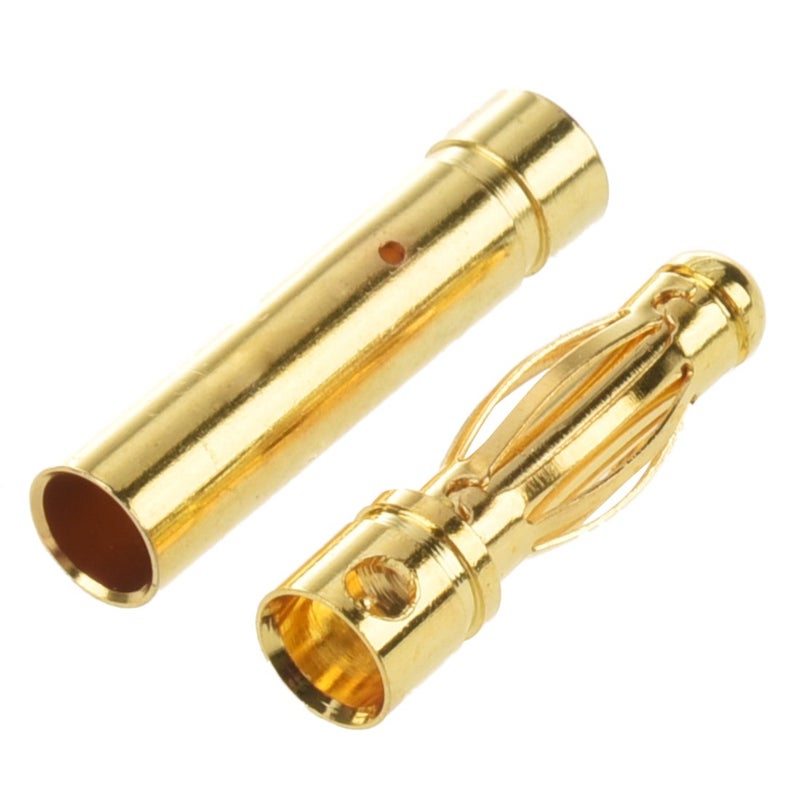 LINSYRC 20 Pairs GoldPlated 4MM 40MM Banana Plug Bullet Male and Female Connector Adapter for RC Lipo Battery ESC Motors 40MM - Image 5