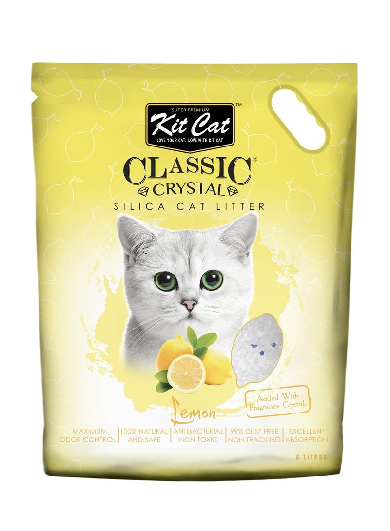 Kit Cat Classic Crystal Cat Litter – Lemon (5 Litres)