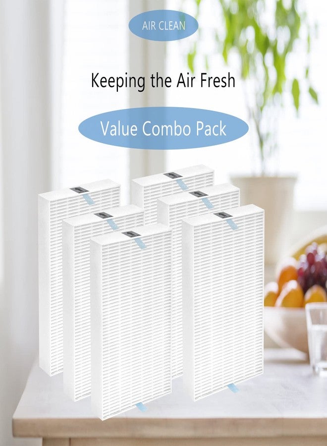 Mixzeny HPA300 HEPA Replacement Filter R Compatible with Honeywell HPA300, HPA200, HPA100, HPA090 Series and HPA5300 Air Cleaner Purifier, True HEPA Filter R (HRF-R3 & HRF-R2 & HRF-R1, 6 Pack) - Image 5