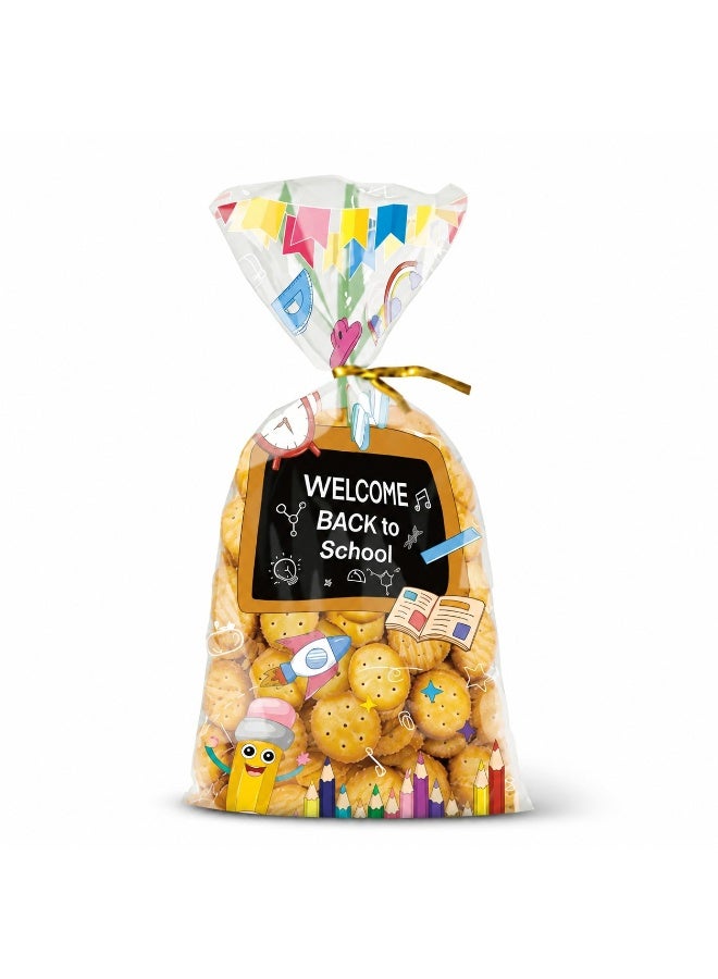 Kidzilla Durable Goodie Bags for Classroom Rewards Party Favors and Student Treats - Pack of 50, 28 x 14 cm, PP - Image 3