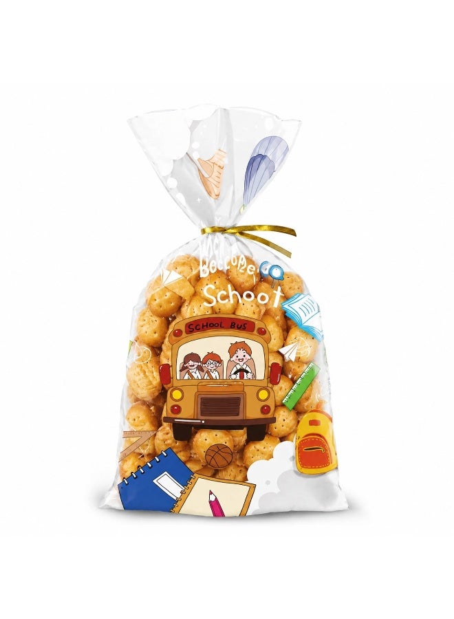 Kidzilla Durable Goodie Bags for Classroom Rewards Party Favors and Student Treats - Pack of 50, 28 x 14 cm, PP - Image 5