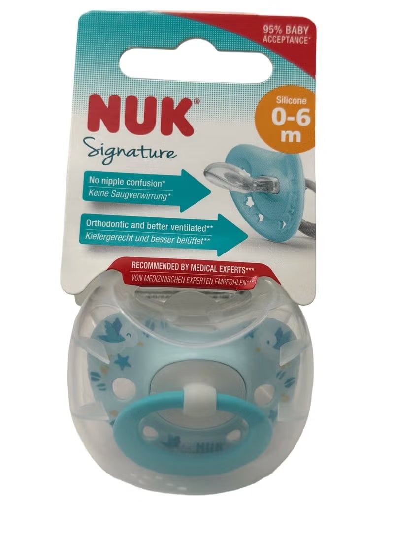 نوك لهاية NUK المصنوعة من السيليكون Happy Days (قطعة واحدة)، من عمر 0 ​​إلى 6 أشهر - Image 2