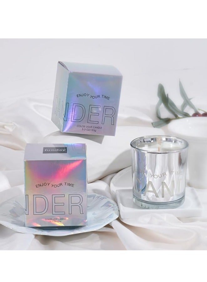 عام شمعة معطّرة بدون دخان للمنزل، بوزن 5.2 أوقية، تحترق لمدة 40 ساعة، مصنوعة من زيوت طبيعية أساسية، تأتي في جرة زجاجية، هدية مثالية للاسترخاء للنساء، تذكارات للعطلات، وهدايا لأعياد الميلاد. - Image 4