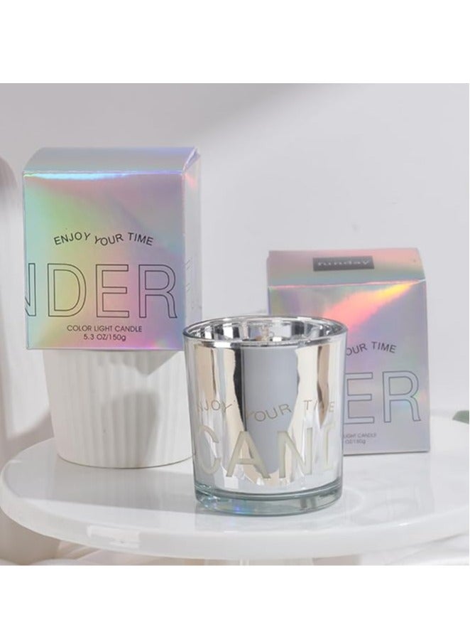 عام شمعة معطّرة بدون دخان للمنزل، بوزن 5.2 أوقية، تحترق لمدة 40 ساعة، مصنوعة من زيوت طبيعية أساسية، تأتي في جرة زجاجية، هدية مثالية للاسترخاء للنساء، تذكارات للعطلات، وهدايا لأعياد الميلاد. - Image 5