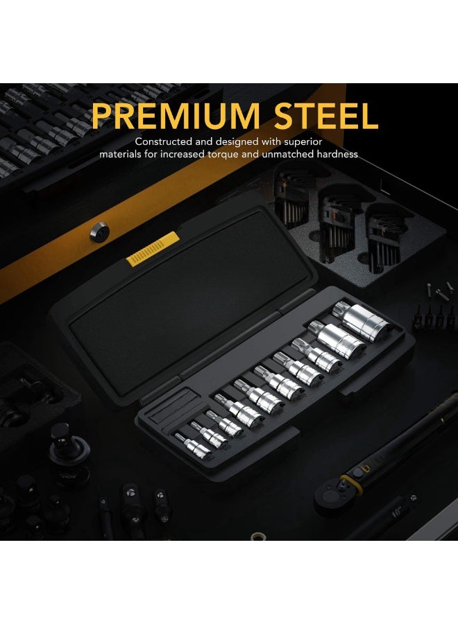 Spinning Sockets, Premium S2 Alloy Steel | 10 Piece M4 - M18 Sockets | Ultra Storage Case  - Image 3