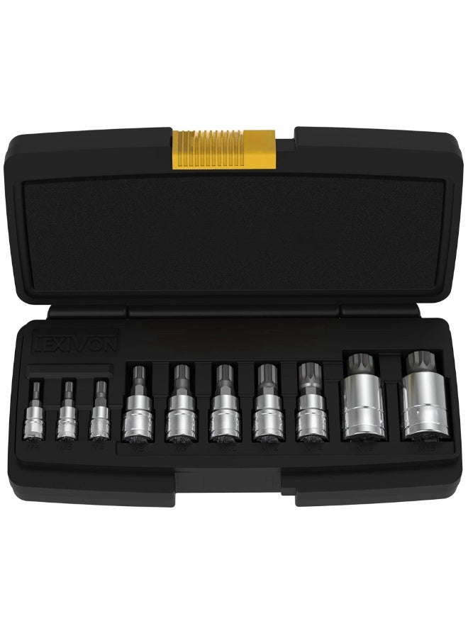 Spinning Sockets, Premium S2 Alloy Steel | 10 Piece M4 - M18 Sockets | Ultra Storage Case  - Image 2