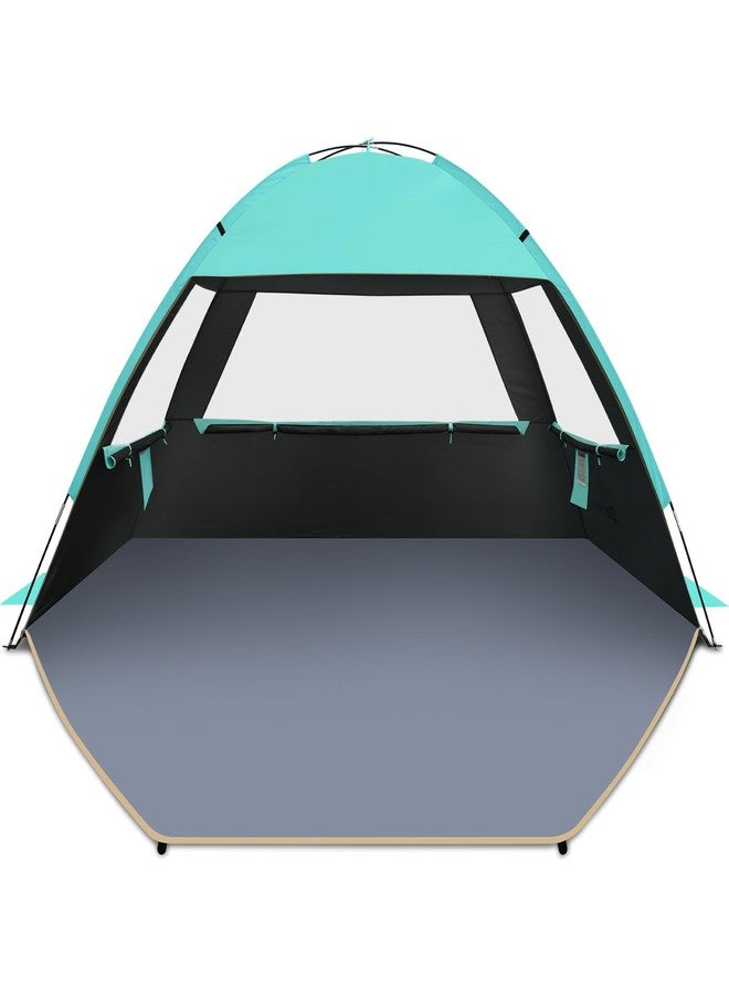 Gorich Beach Tent, Beach Shade Tent for 3/4-5/6-7/8-10 Person with UPF 50+ UV Protection, Portable Beach Tent Sun Shelter Canopy, Lightweight & Easy Setup Cabana Beach Tent - Image 1