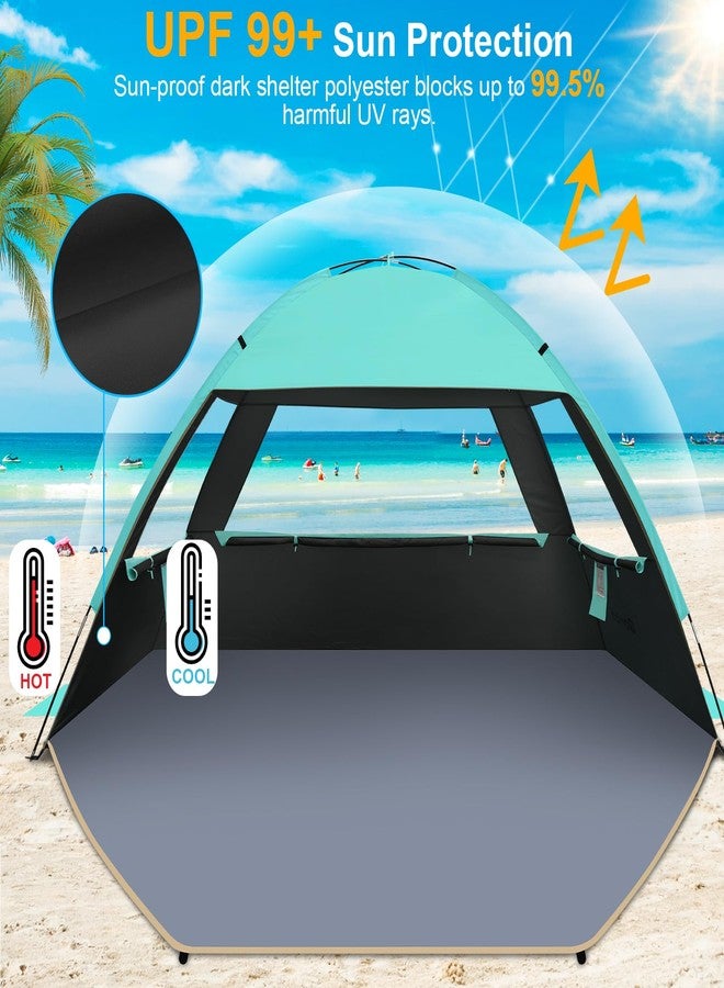 Gorich Beach Tent, Beach Shade Tent for 3/4-5/6-7/8-10 Person with UPF 50+ UV Protection, Portable Beach Tent Sun Shelter Canopy, Lightweight & Easy Setup Cabana Beach Tent - Image 3