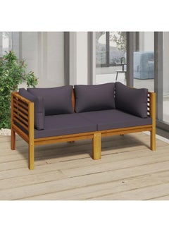 vidaXL 2-Seater Garden Sofa with Cushion Solid Acacia Wood - pzsku/Z7E791AB6FD2EC63C4F03Z/45/_/1697707688/4f6ddda9-fbaf-422d-a504-c34a8e86641e