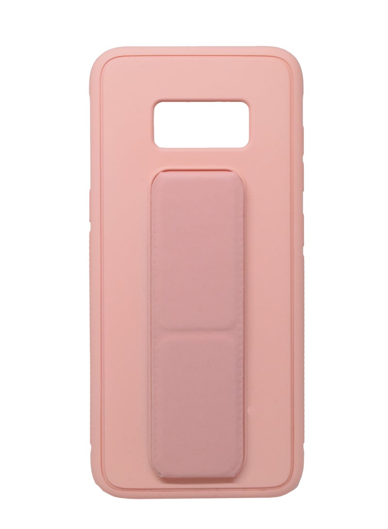 BORTONY Galaxy S8 Case Silicone Camera Protected Shockproof With Finger Grip Stand Cover - Image 1