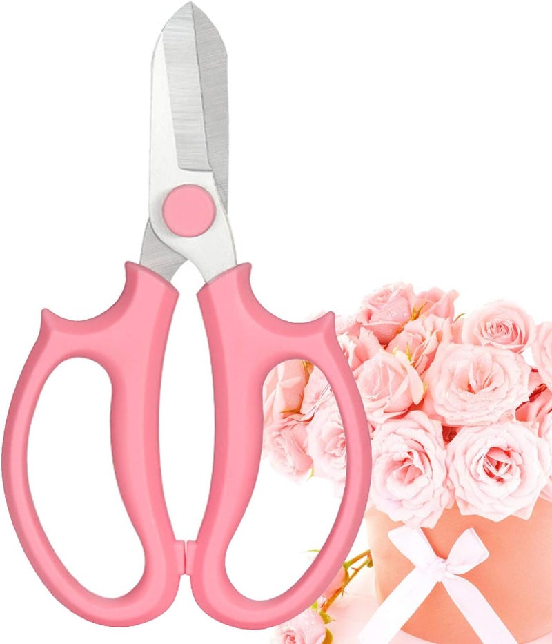 Garden Flower Scissors, Premium Thickened Stainless Steel Floral Shears, Strong Pruner for Flowers, Branches and Leaves - Image 1