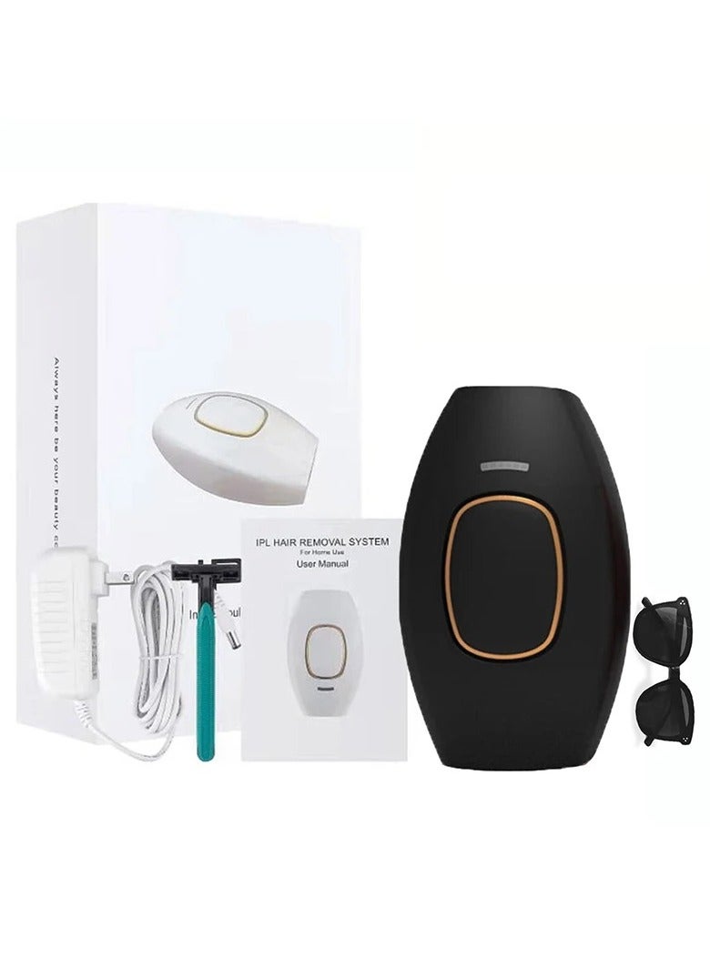 IPL Intelligent Laser Hair Removal System, Laser Hair Removal IPL Epilators Device 500000 Flashes Epilators Hair Removal Machine Women Shaving Home Use Painless Body Shaver Black - Image 1