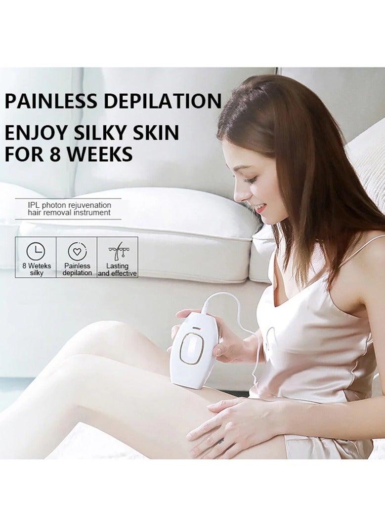 IPL Intelligent Laser Hair Removal System, Laser Hair Removal IPL Epilators Device 500000 Flashes Epilators Hair Removal Machine Women Shaving Home Use Painless Body Shaver Black - Image 3