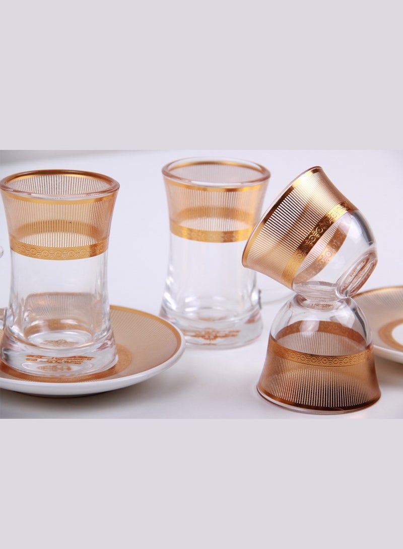 A set of tea cups and coffee cups with saucers  - Image 3