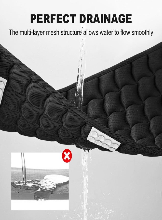Idle Hippo 3D Air Mesh Non Slip Bathtub Mat, Anti Slip Shower Mat with Silicone Suction Cups, Quick Drying Bath Tub Mats, Anti Slip Bath Mat for Bathroom, Tub, Floor, Home, Kitchen, Hotel - Image 3