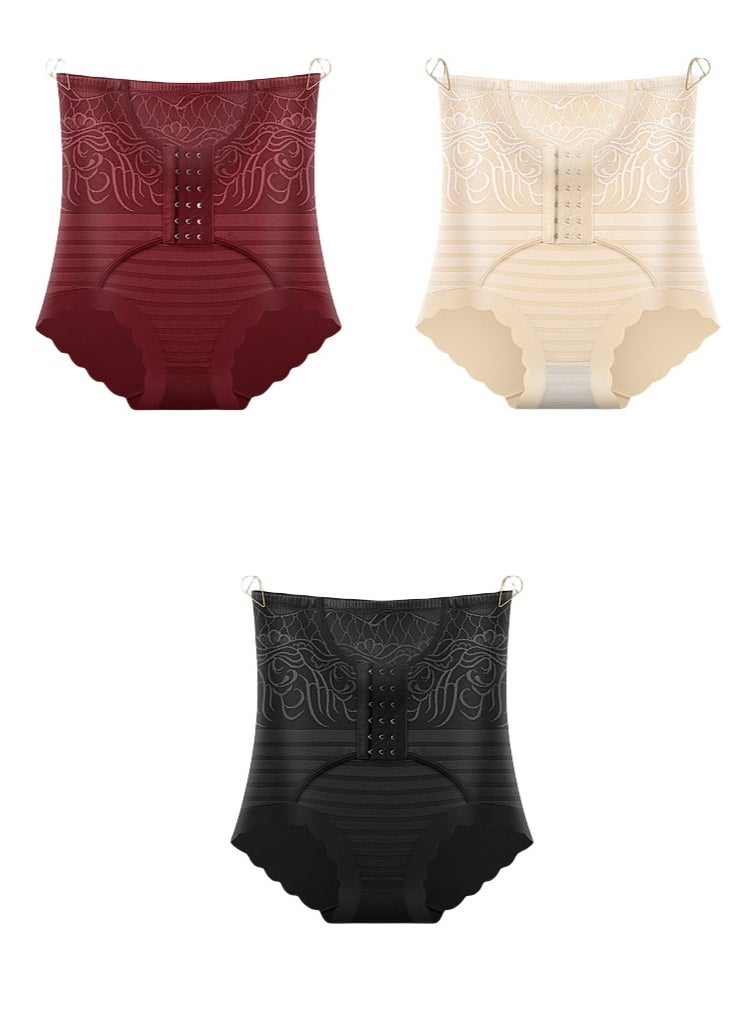 KUYING High Waisted Anti Glare Postpartum Waist Cinching And Hip Lifting Safety Pants For Body Shaping Set Of 3 - Image 1