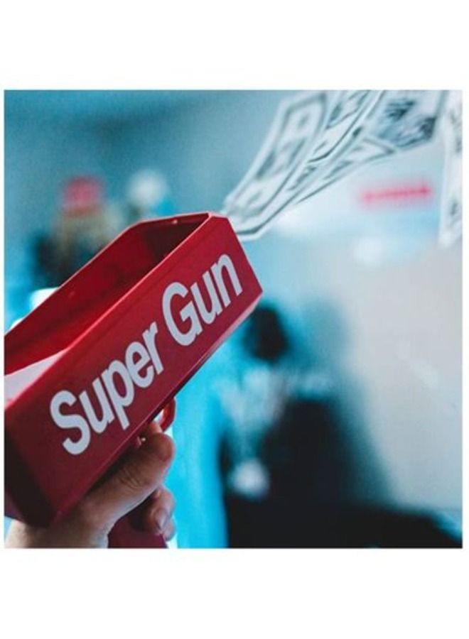 Red Money Gun Shooter, Toy Guns That Look Real, Prop Gun Cash Cannon for Game Movies Party - Image 2