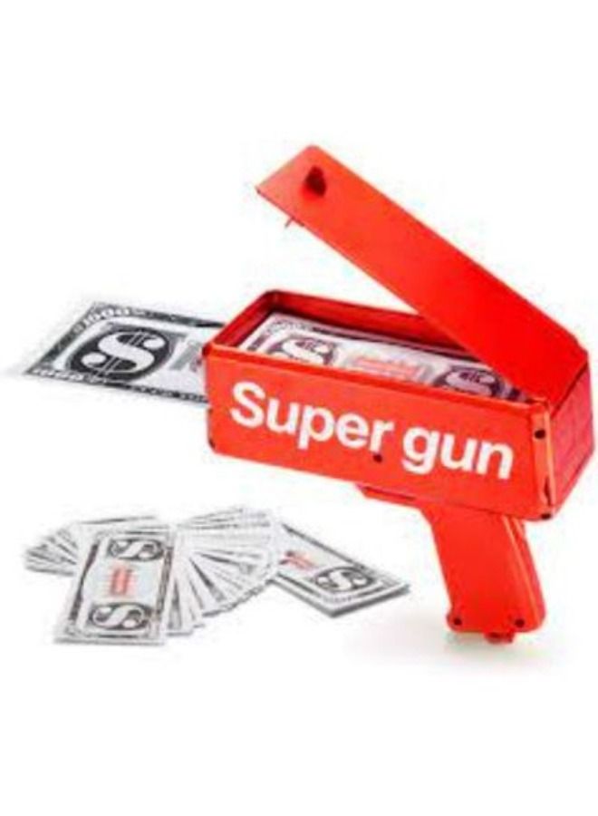 Red Money Gun Shooter, Toy Guns That Look Real, Prop Gun Cash Cannon for Game Movies Party - Image 3