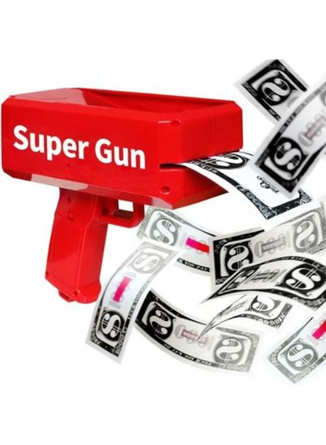 Red Money Gun Shooter, Toy Guns That Look Real, Prop Gun Cash Cannon for Game Movies Party - Image 4