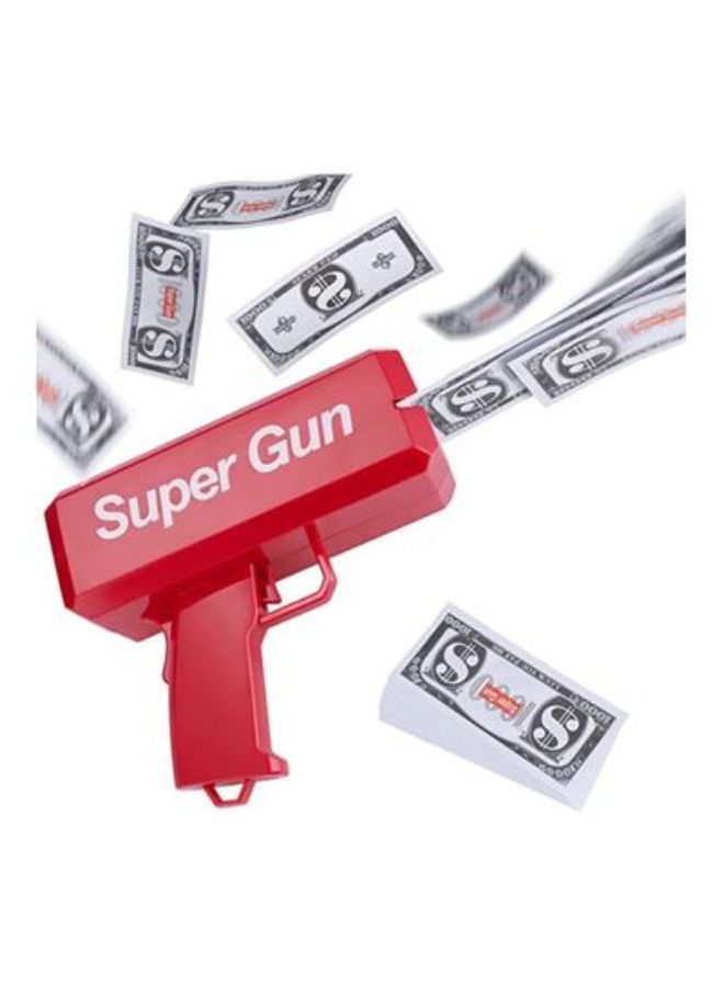 Red Money Gun Shooter, Toy Guns That Look Real, Prop Gun Cash Cannon for Game Movies Party - Image 1