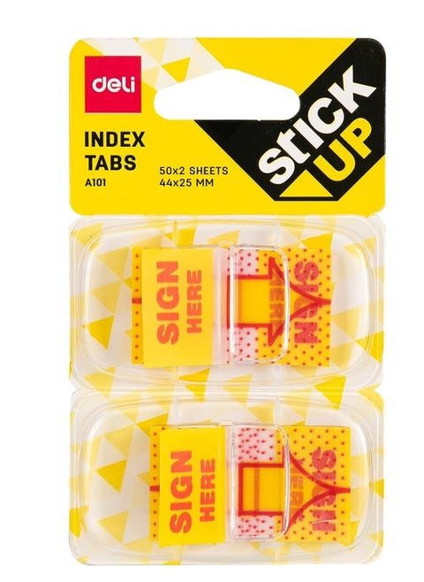 200-Piece Stick Up Index Tab Set Yellow