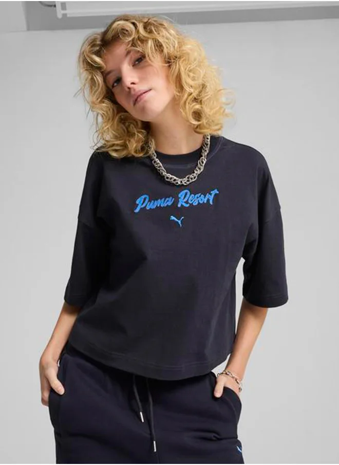 بوما Essential Oversized Graphic T-Shirt