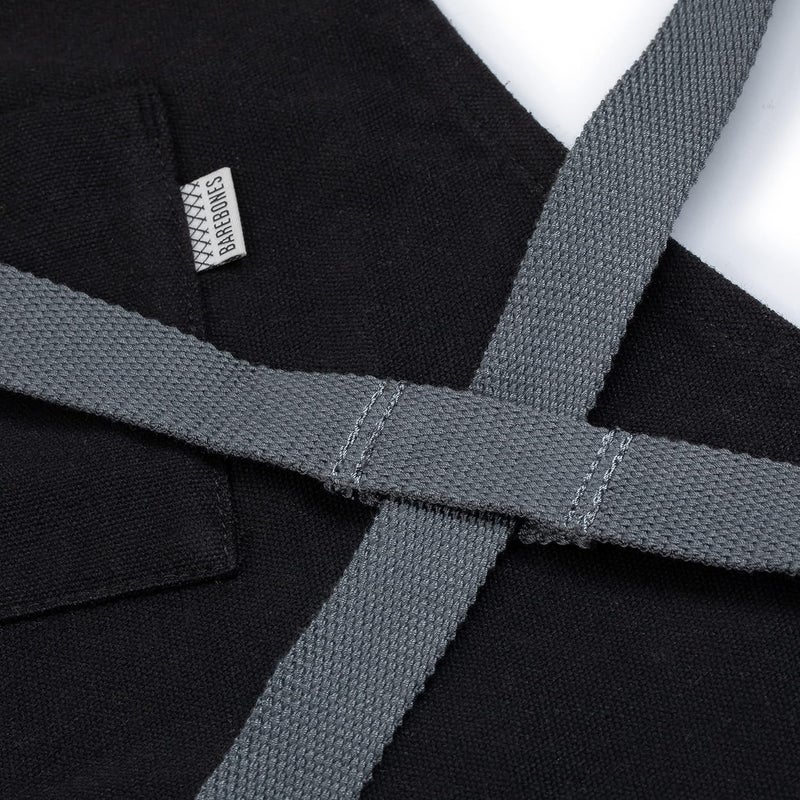 BareBones Chef Grilling Apron - Heavy-Duty Cotton Canvas with Leather Details - Image 3