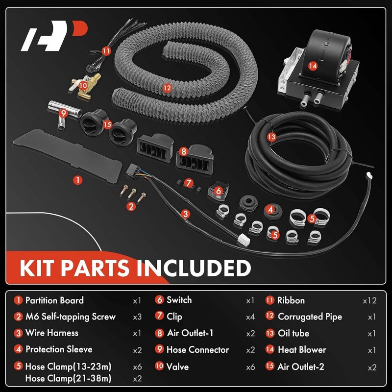 A-Premium Cab Heater Kit with Defrost for Polaris Ranger XP 900 (2013-2019) - Image 2