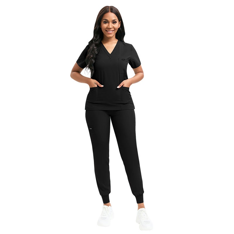 Nursing Scrub Uniforms in Various Colors 42122-Black  - Image 1