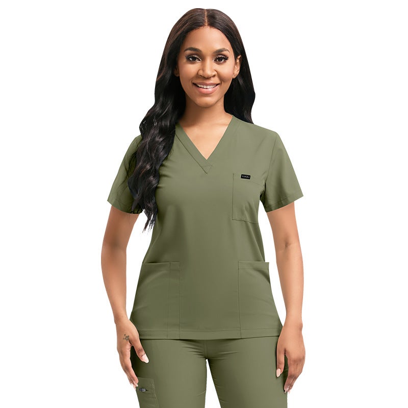Nursing Scrub Uniforms in Various Colors 42122-Black  - Image 5