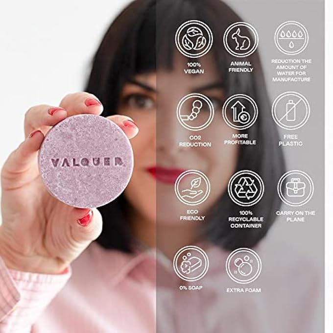 Valquer Laboratorios EXOTIC LUXE SHAMPOO BAR (EXTRACT OF BLUEBERRY AND AVOCADO). ANTIOXIDANT AND MOISTURIZING. SOAP FREE, NO PLASTICS, NATURAL SHAMPOO - 50 G - Image 3