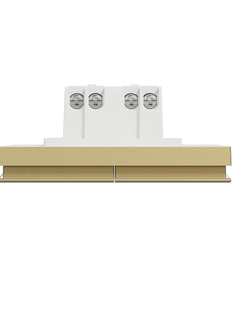 شنايدر AvatarOn C، 2 عصابة، مفتاح، 16AX 250V، ذهبي نبيذي، E8732L2F_WG - Image 3