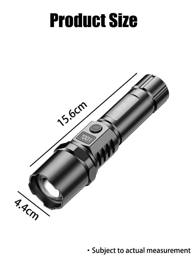 Optico Flashlight Rechargeable Flashlight Portable Flashlight Handheld Flashlights Rechargeable LED Flashlights High Lumens, Super Bright Flashlight Powerful Handheld Flashlight for Camping Emergencies Hiking - Image 2