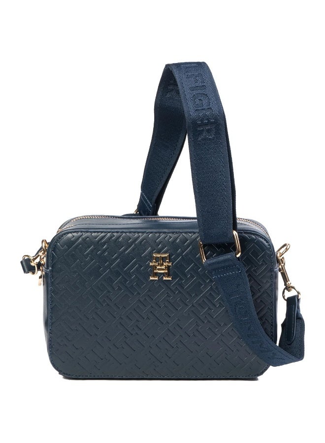 Hilfiger Denim Tommy Hilfiger Navy Women Crossbody Bag AW0AW17221 – Premium Leather Elegant Shoulder Bag - Image 2