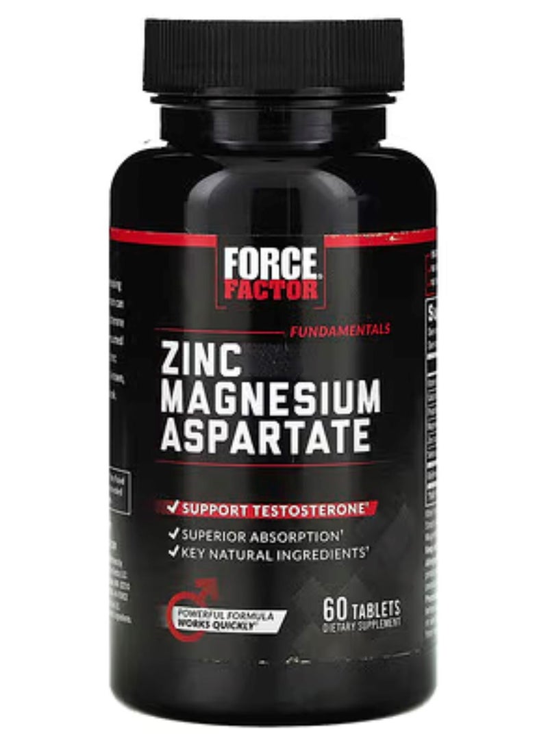 Force Factor Magnesium Zinc Aspartate 60 Tablets - Image 1