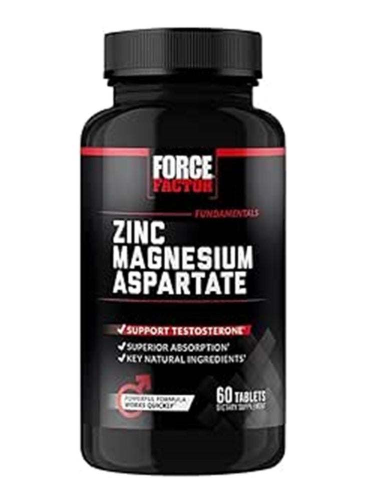 Force Factor Magnesium Zinc Aspartate 60 Tablets  - Image 1
