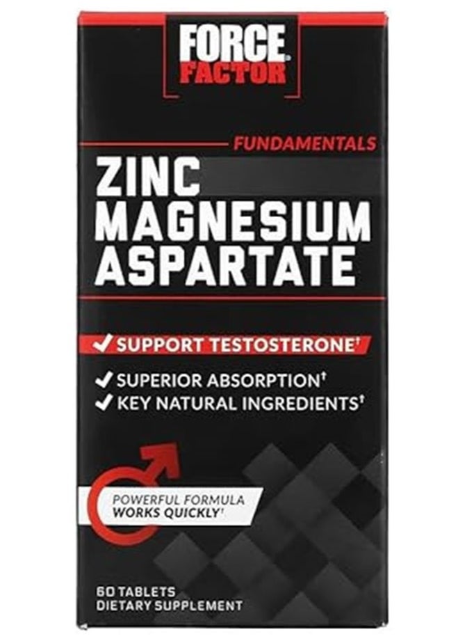 Force Factor Magnesium Zinc Aspartate 60 Tablets  - Image 2