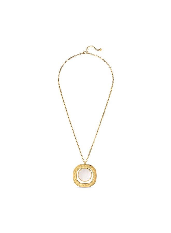 Guy Laroche Kim Yellow Gold Plated Stainless Steel Pendant Necklace for Women - Image 2