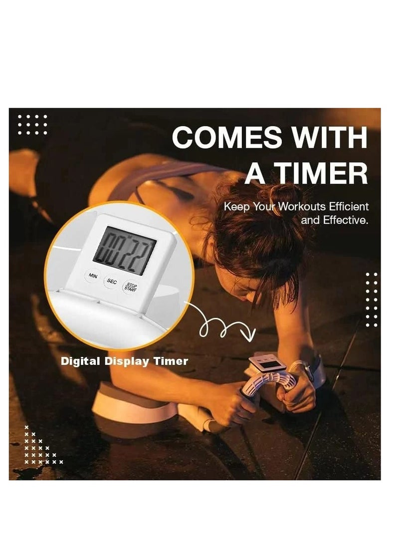 جهاز تدريب متعدد الوظائف مع مؤقت لتمارين البطن والجذع، ولوح تمارين الضغط لممارسة التمارين المنزلية - Image 4