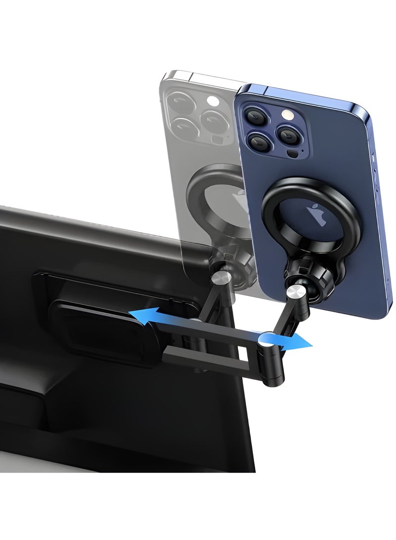 أوسامس حامل هاتف مغناطيسي قابل للطي US-ZJ076 لحامل هاتف السيارة - أسود - Image 5