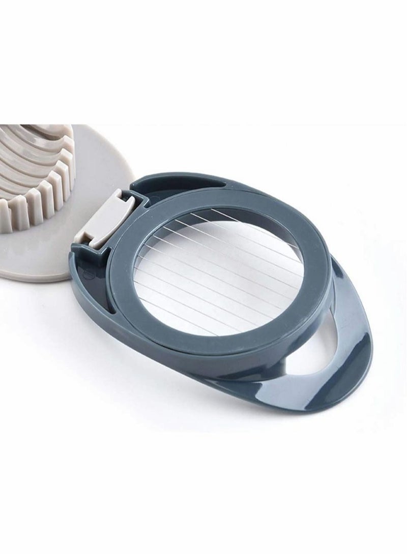 SYOSI Egg Slicer with Stainless Steel Wire for Boiled Eggs Suit Strawberry Mushroom Cutter Easy to Clean Time Saving Wires Hard Fruit Salad - Image 5